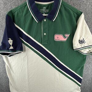 Vineyard Vines Kentucky Derby Polo Shirt Big Whale XB Big Rugby Preppy Horse